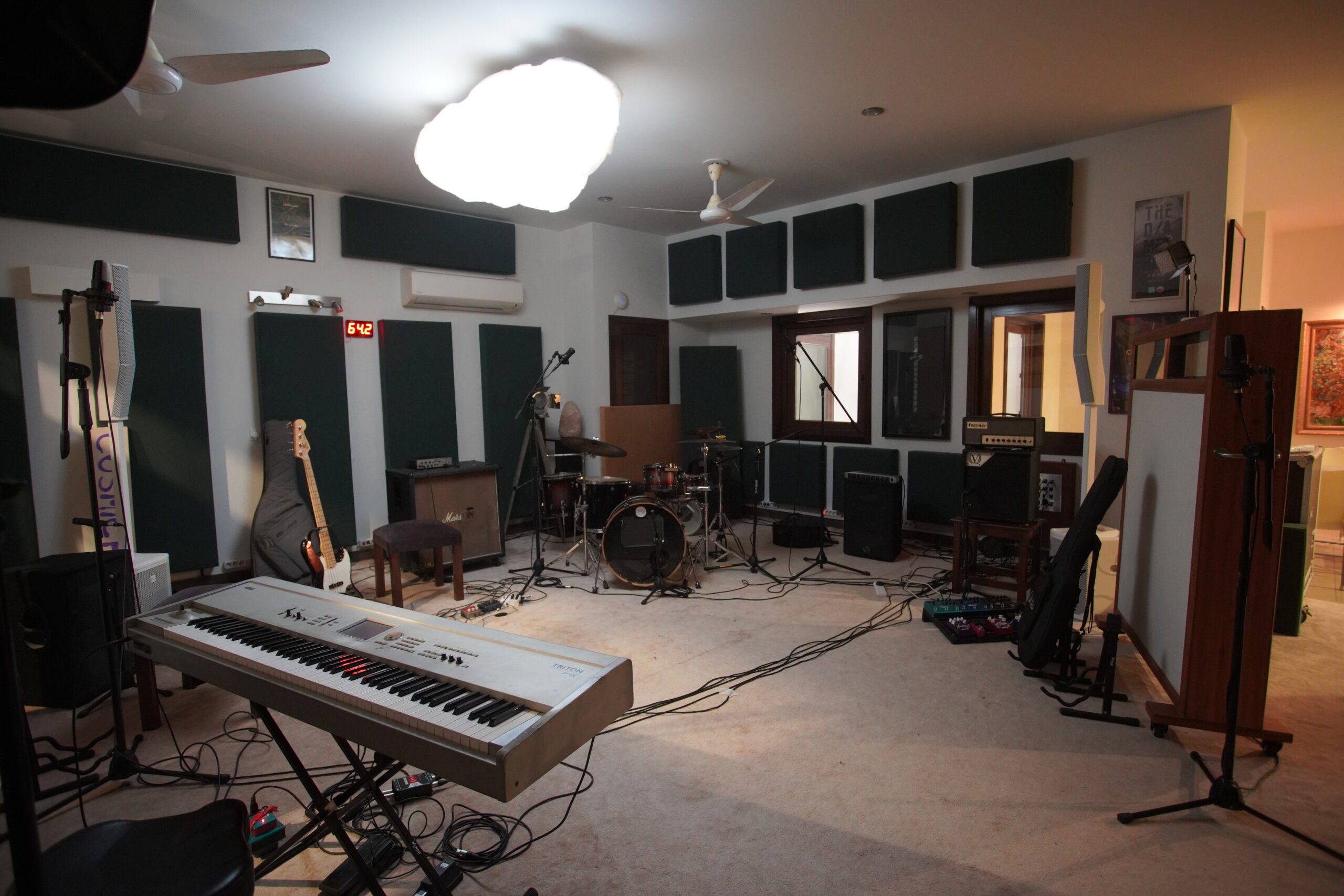 Studio B Live Room with gear